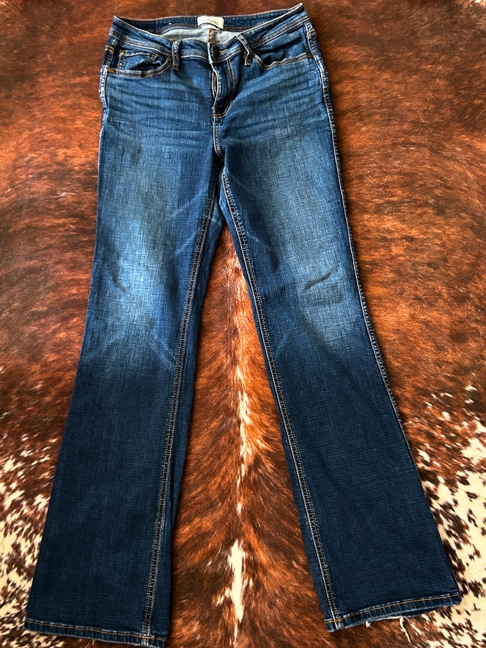 Shyanne Dark Blue Boot Cut Jeans